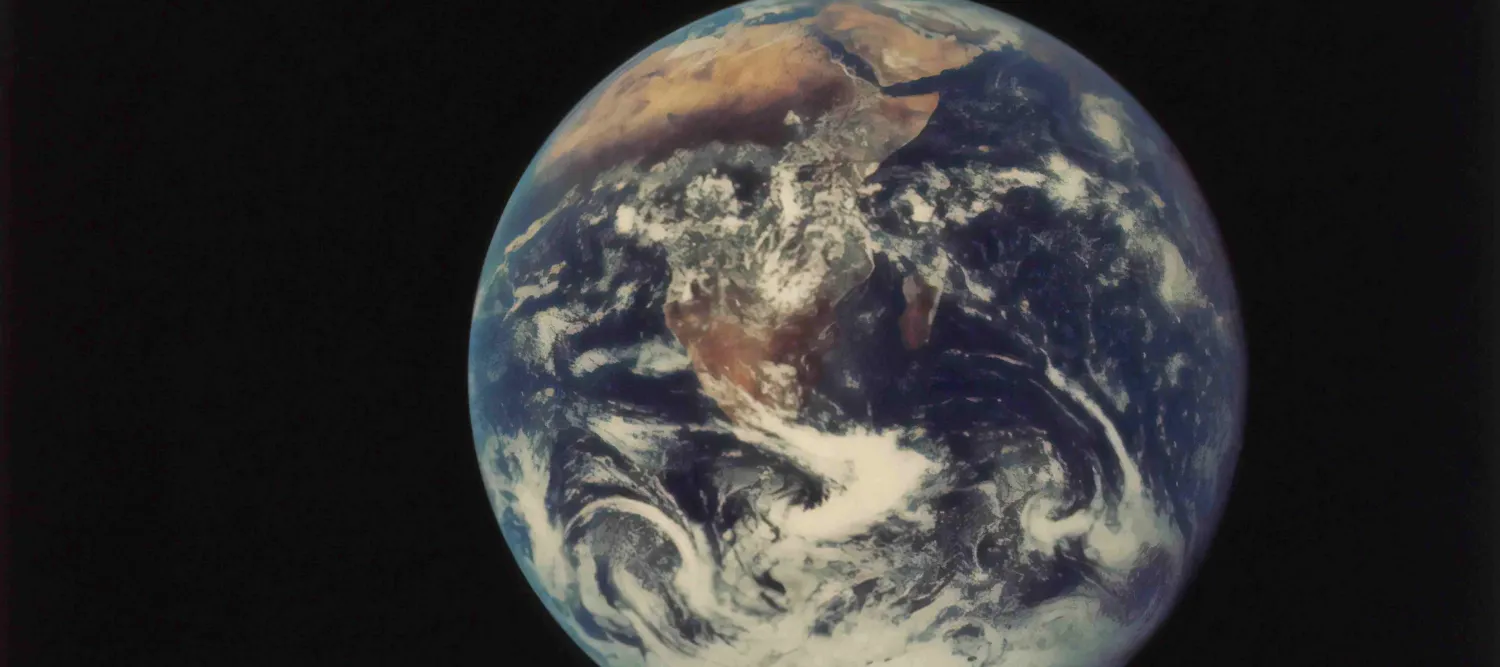 Planet earth close up