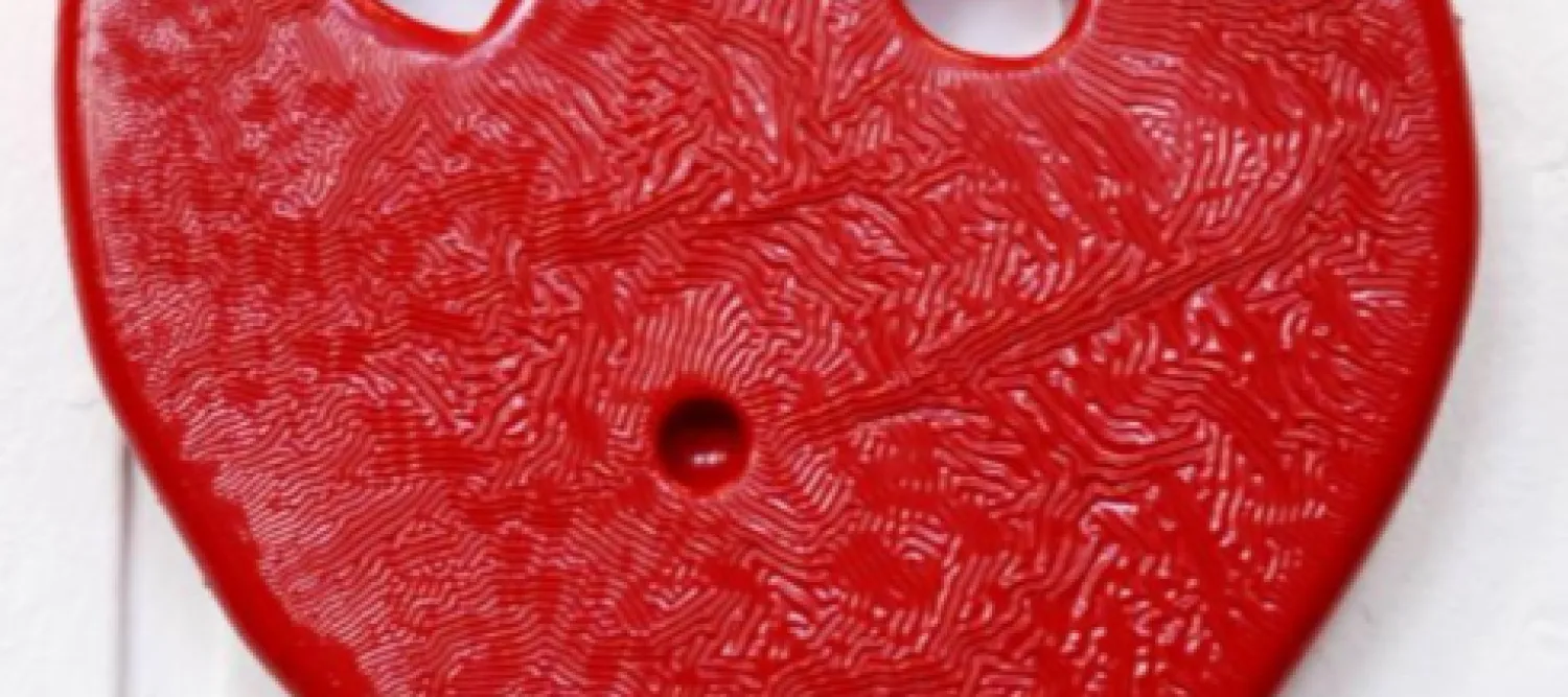 The expression on the bright red plaster ‘face’ is unnervingly elusive. The puckered mouth and wide-eyes can be equally read as displaying fear, sadness or anxiety, whilst the colour choice is equally suggestive of blushed embarrassment and broiling rage. Hughes has poured paint directly from the tin, resulting in a warped appearance; the dripping chin of Red Faced suggests something altogether unfixed and unstable. Awarded Art Collections Purchase Prize 2014