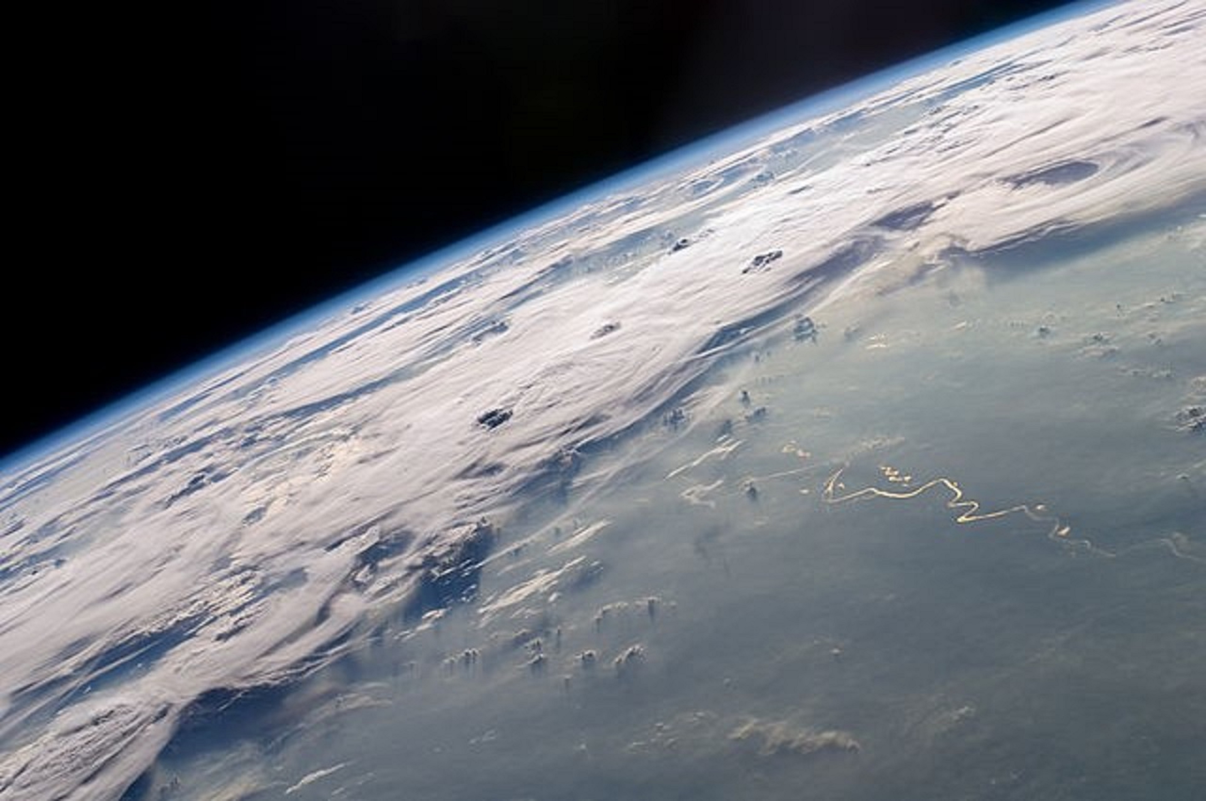 Photo of Thunderstorms seen from the International Space Station