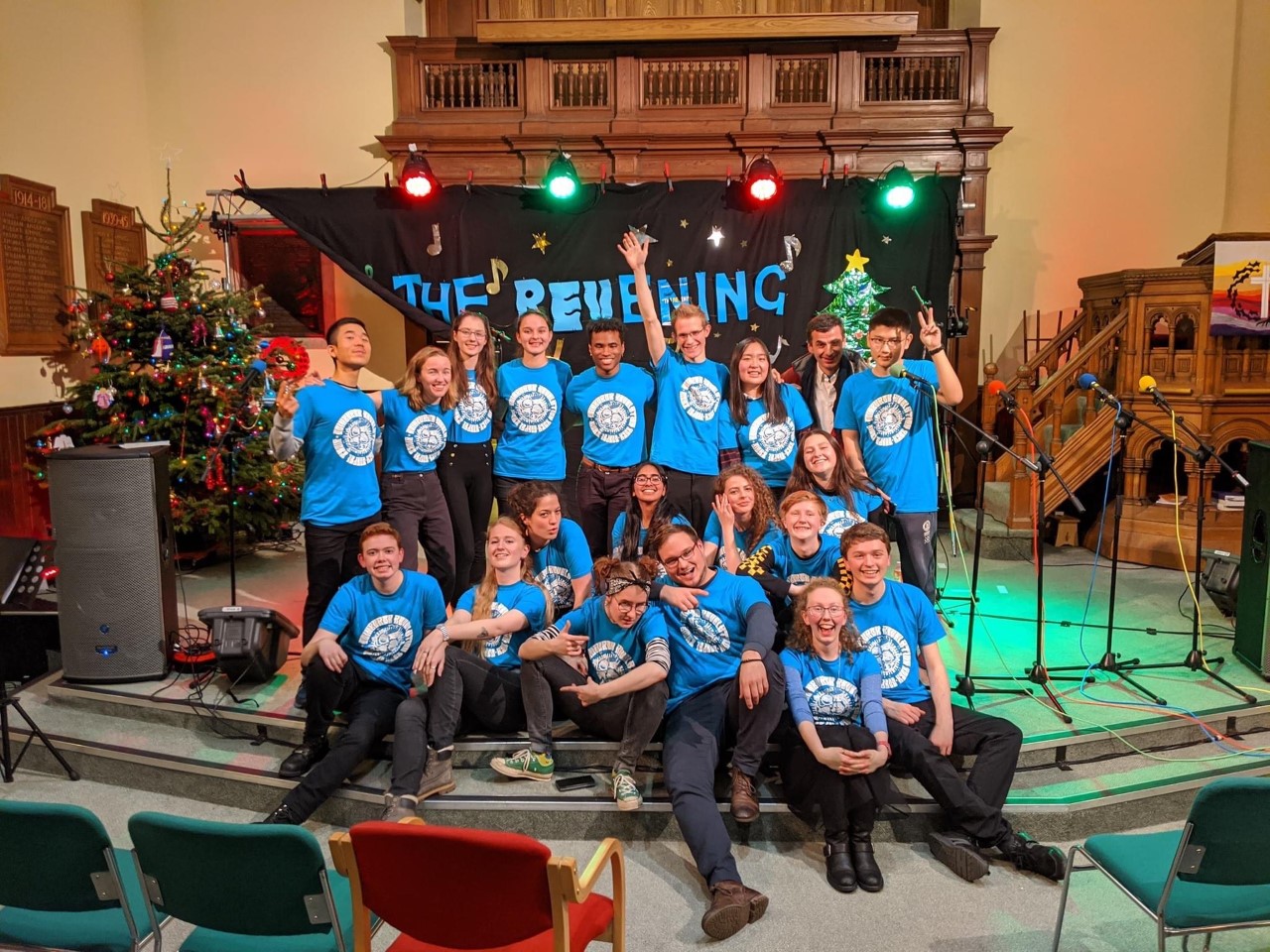 Photograph of Edinburgh Revelation Rock Gospel Choir on a stage